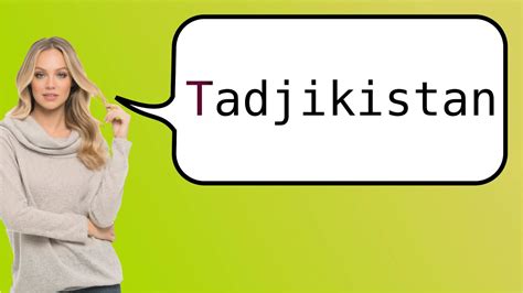 how to say tajikistan